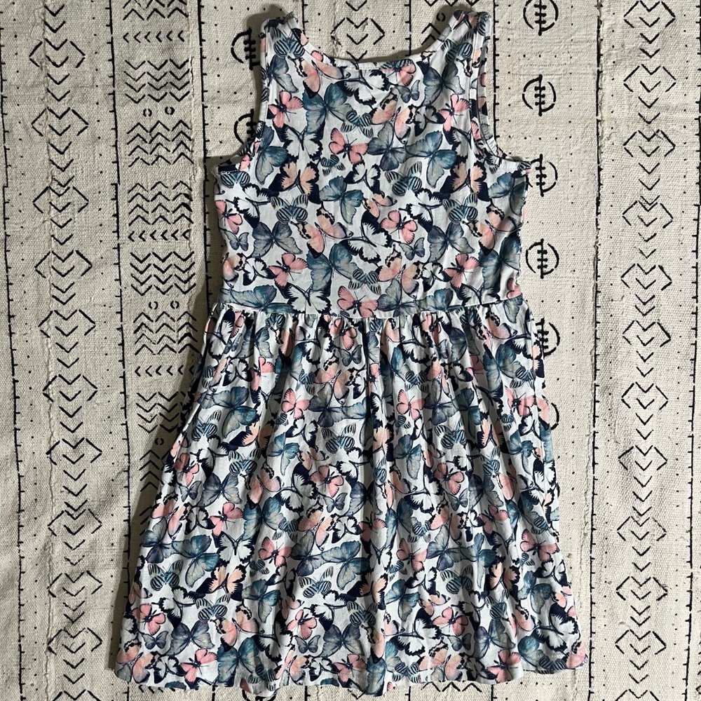 H&M Butterfly Print Girls Summer Dress
